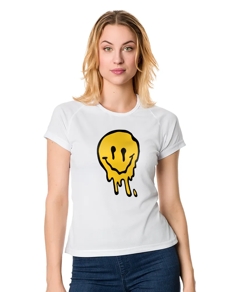 Damska Koszulka sportowa Biała Smile