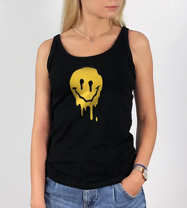 Damski Top Czarny Smile