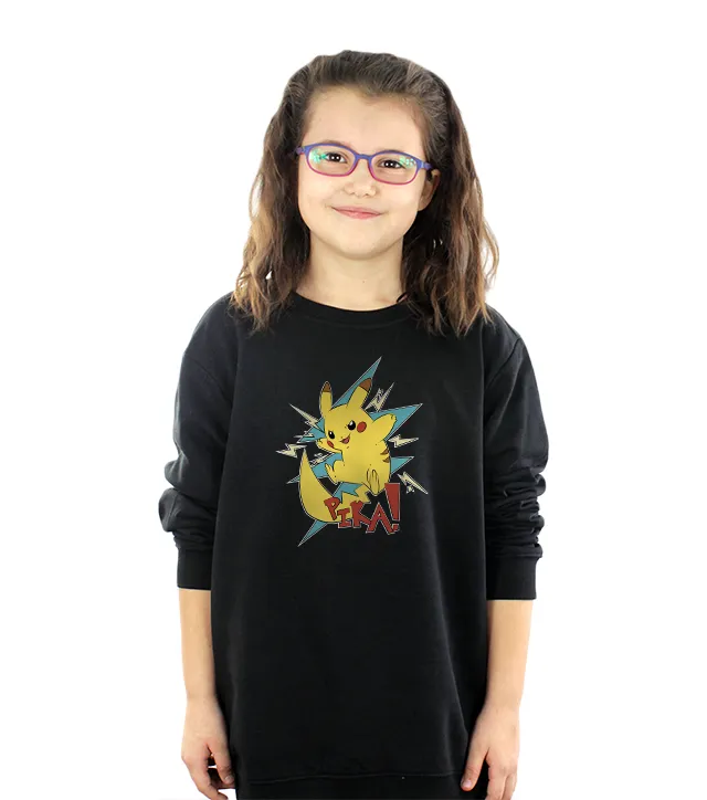 Dziecięca Bluza Czarna Pika