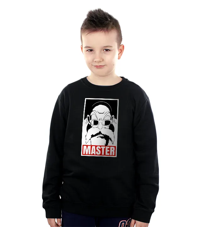 Dziecięca Bluza bez kaptura Czarna Dragon Ball Master