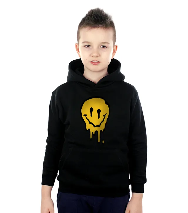 Dziecięca Bluza z kapturem Czarna Smile