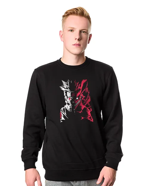 Męska Bluza Czarna Naruto Cień