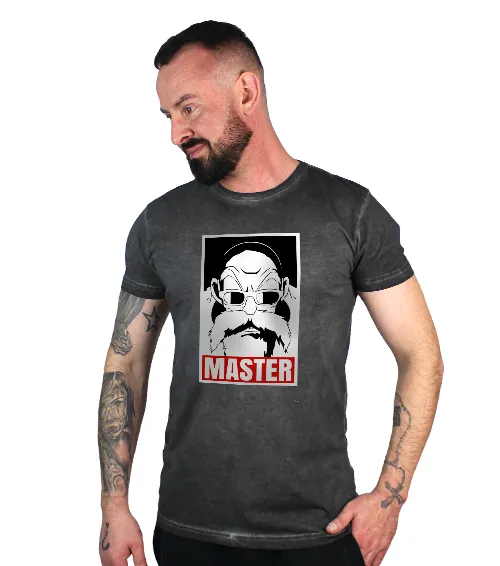 Męska Koszulka vintage Czarna Dragon Ball Master