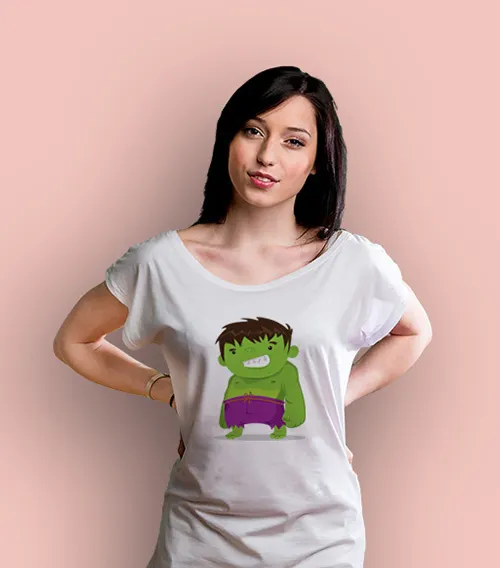AVENGERS – HULK Koszulka Damska Biała