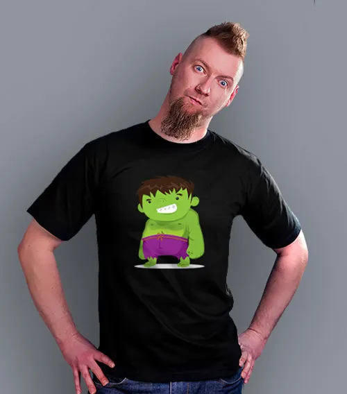 AVENGERS – HULK Koszulka Męska Czarna