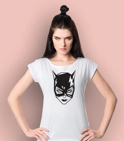 DC CATWOMAN Koszulka Damska Biała