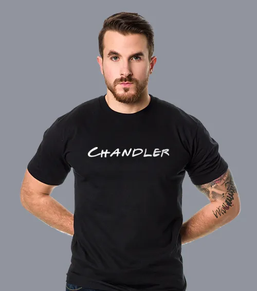 FRIENDS - CHANDLER Koszulka Męska Czarny