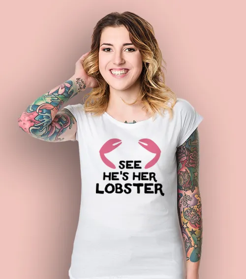 FRIENDS - LOBSTER Koszulka Damska Biały
