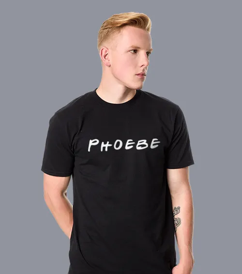 FRIENDS - PHOEBE Koszulka Męska Czarny
