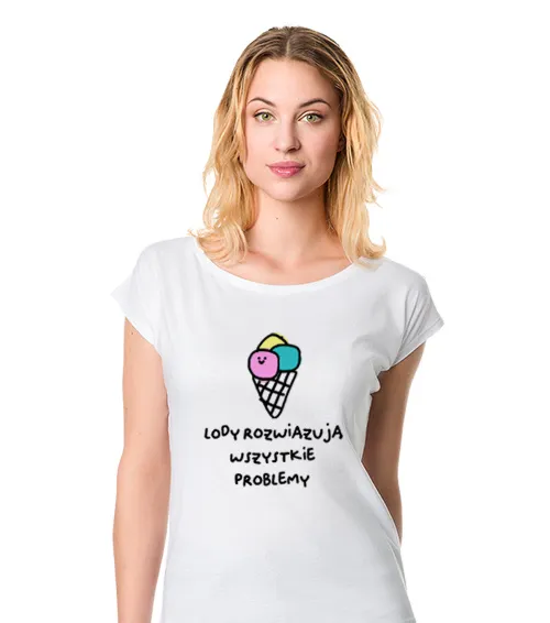 Ksz Lody Koszulka damska biała