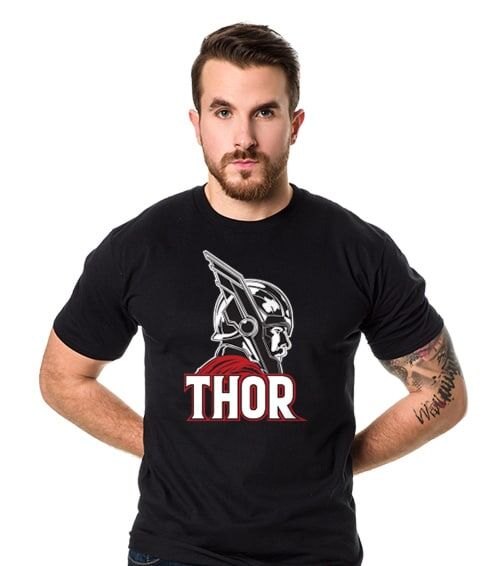 Ksz Thor Koszulka Męska Czarna