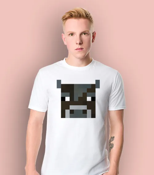 MINECRAFT BYK koszulka męska biała