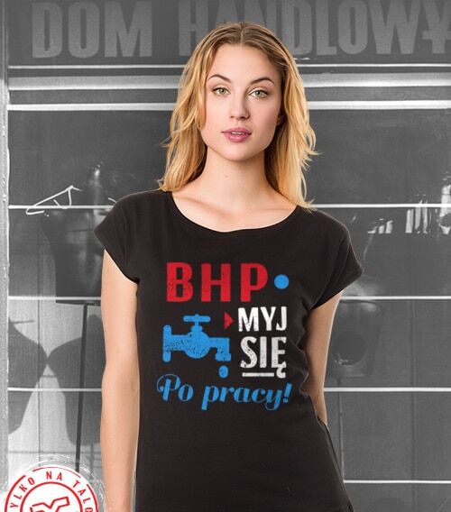 prl bhp koszulka damska czarna