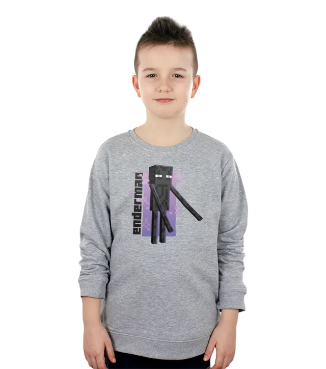 Enderman Bluza bez kaptura Dziecięca Jasny Melanż