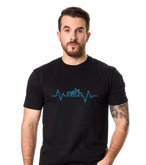 MOTOCYKL EKG Koszulka Męska Czarny