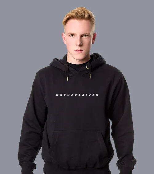 NOFUCKSGIVEN Bluza z kapturem Męska Czarny