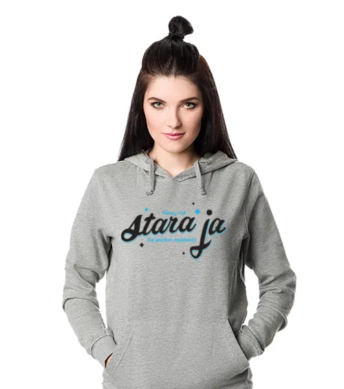 NOWY ROK STARA JA KSZ Bluza z kapturem Damska Jasny Melanż