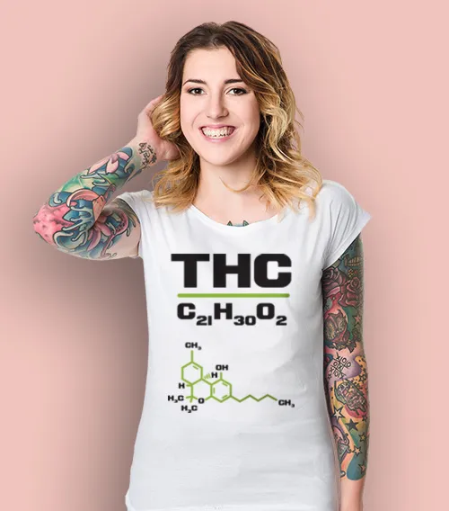 THC Koszulka Damska Biały