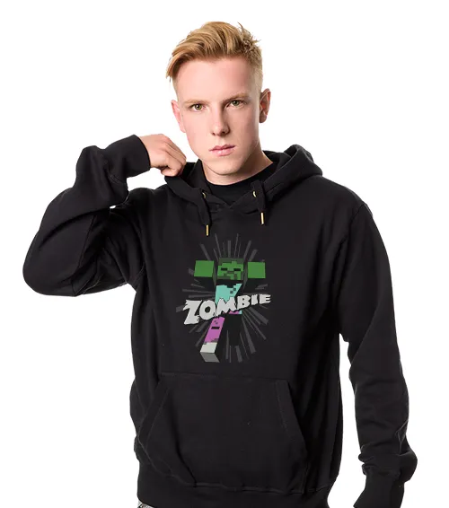 Zombie Bluza z kapturem Męska Czarny
