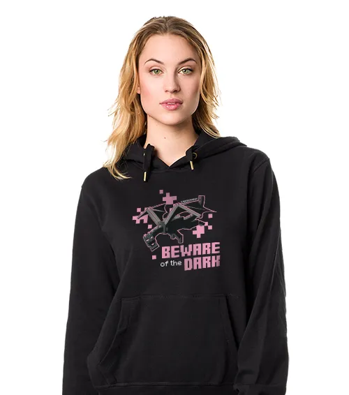 Bluza damska z kapturem ze wzorem Ender dragon w kolorze czarny