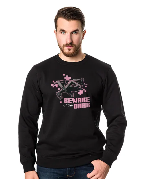 Bluza męska z nadrukiem Ender Dragon w kolorze czarnym
