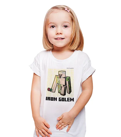 iron golem koszulka dziecięca Biały