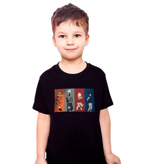 Dziecięca Koszulka Czarna Naruto 4